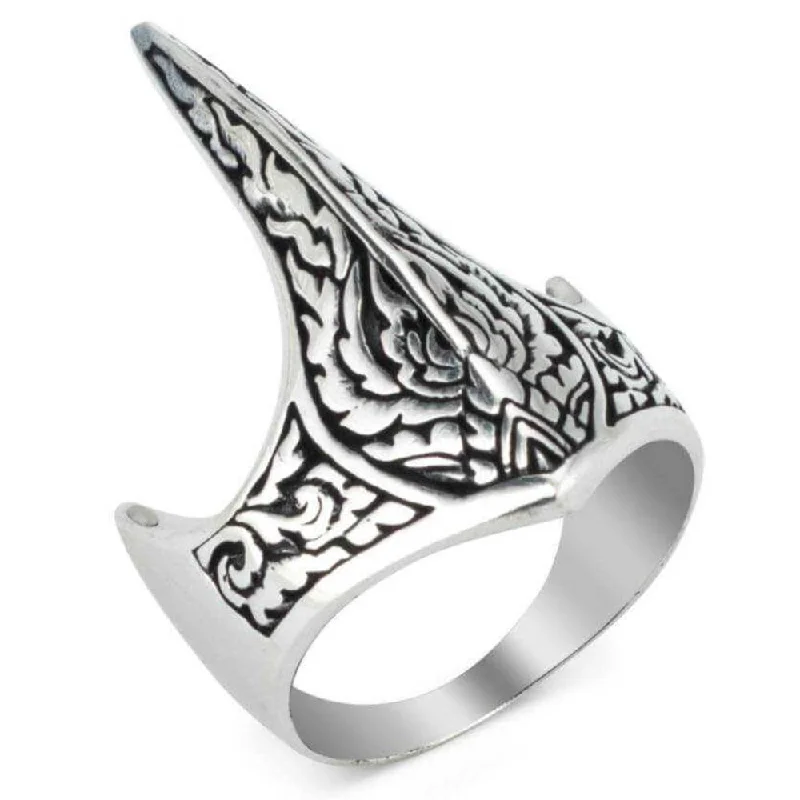 Archer Thumb 925 Sterling Silver No Stone Mens Ring