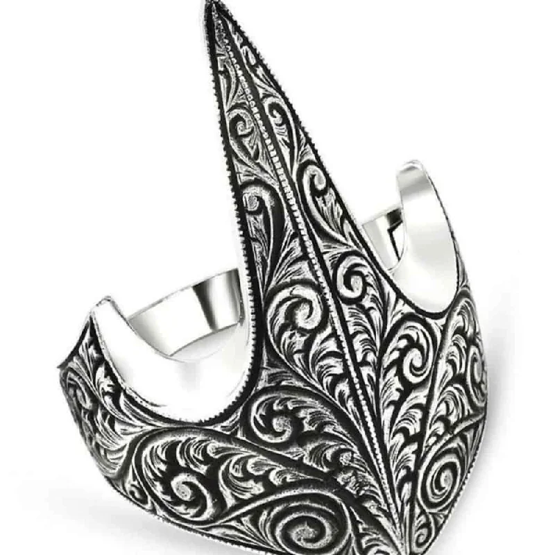 Archer Zihgir Style 925 Sterling Silver Luxury No Stone Mens Ring