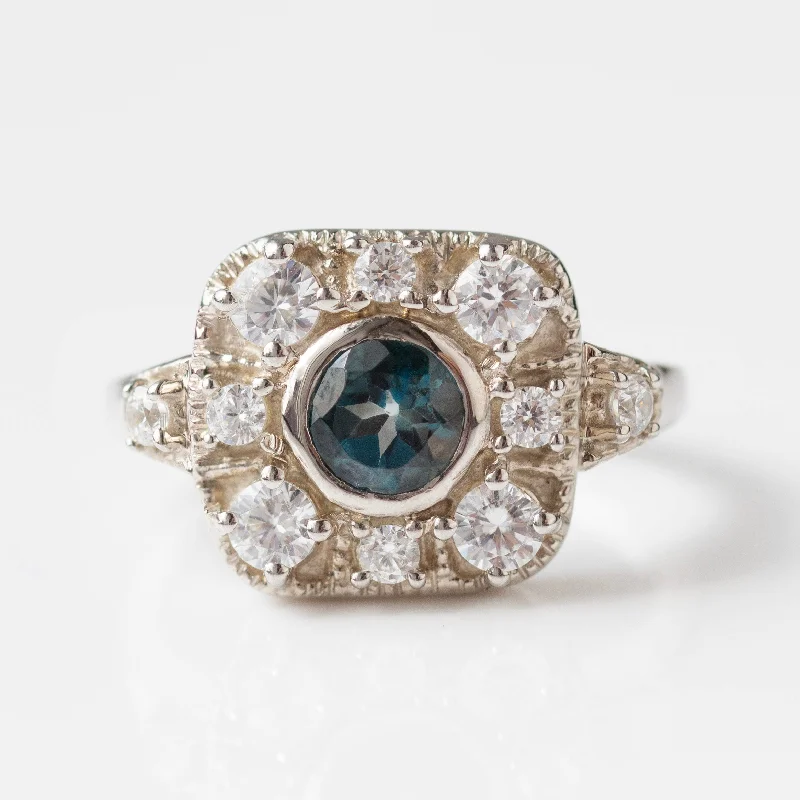 Angelica Blue Topaz Vintage Ring