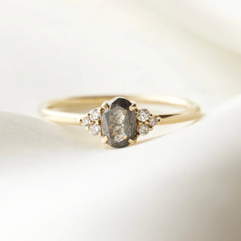 Imogen Salt & Pepper Diamond Ring