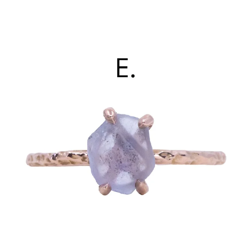 E. 1.48ct Lavender Purple in 14k Rose Gold