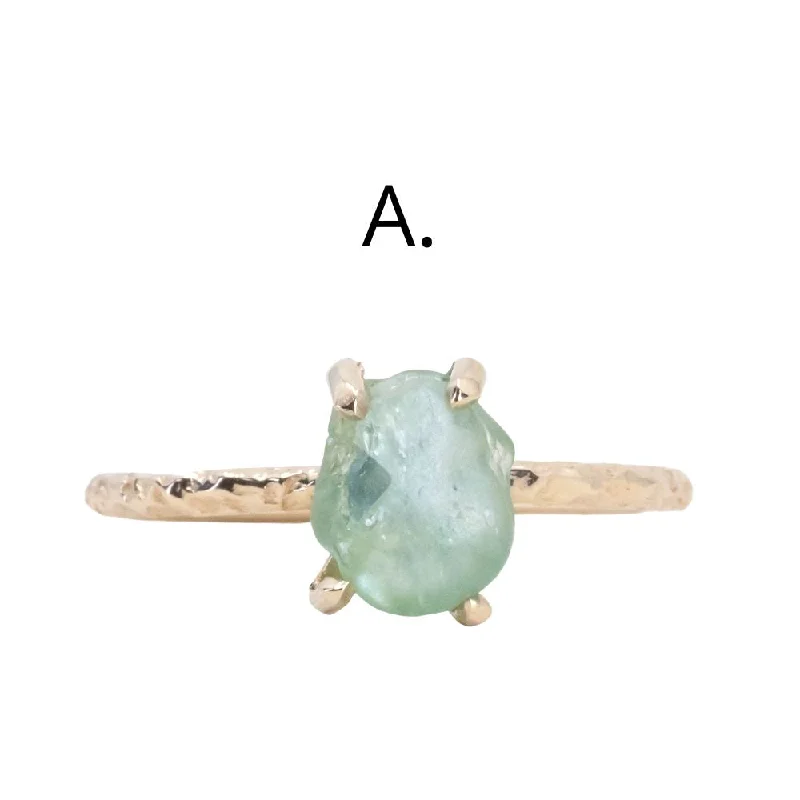 A. 1.58ct Seafoam Green in 14k Yellow Gold