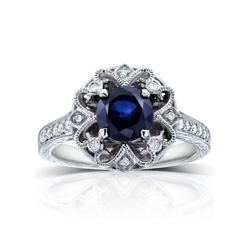 Sapphire Antique Embellished Ring