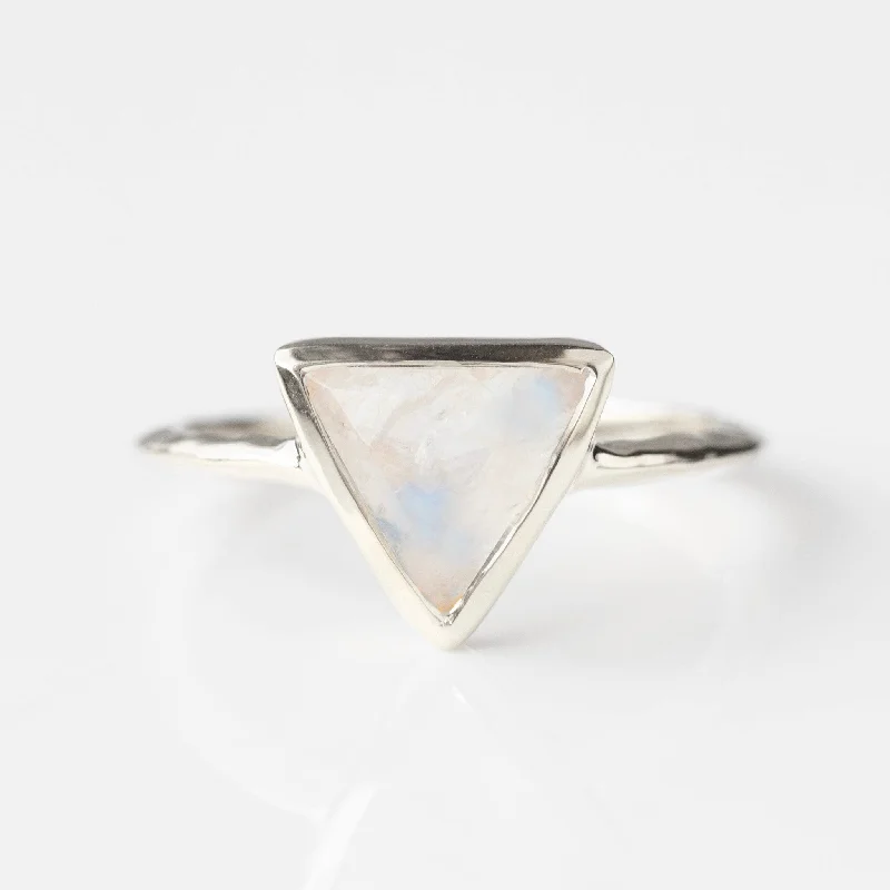 Farrah Moonstone Triangle Ring