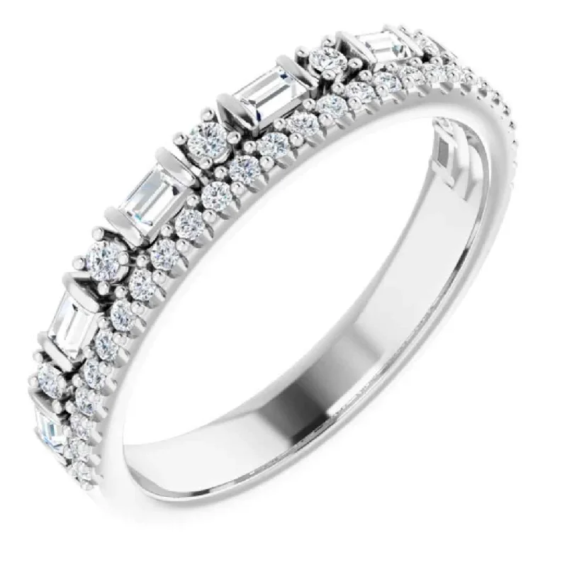 ALISHA | Women's Diamond Wedding Ring | Anniversary Band | 14K Gold | Platinum