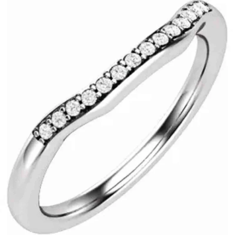 ANNALYCE | Women's Contour Wedding Ring | Diamonds