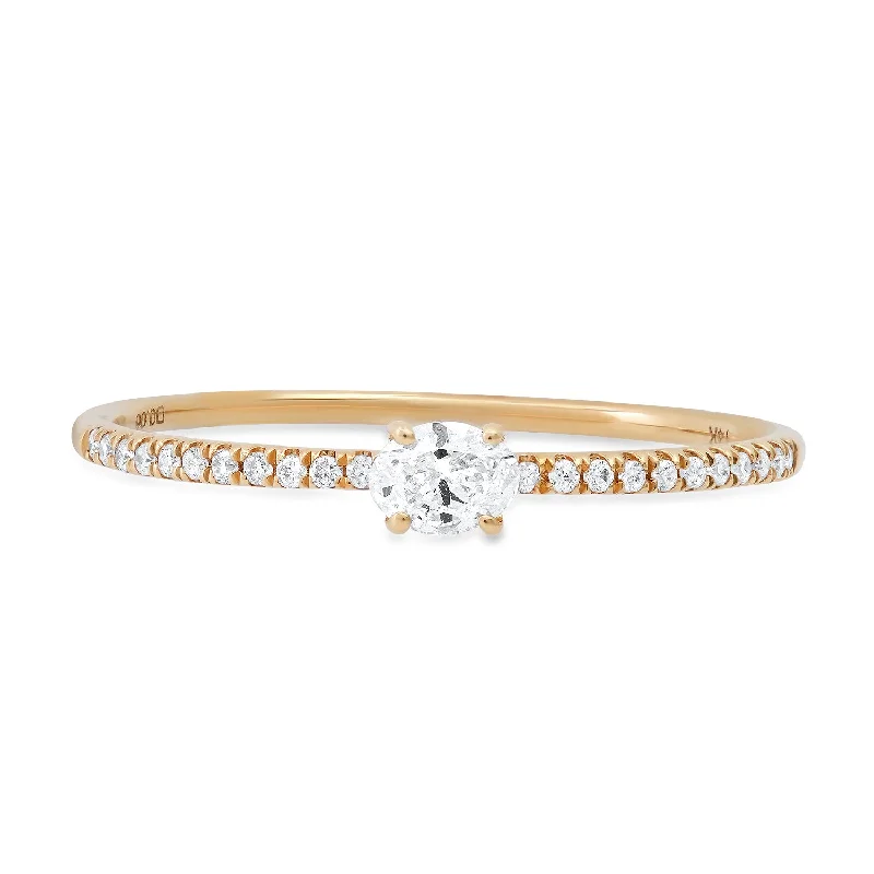 Diamond Shapes Stacking Rings