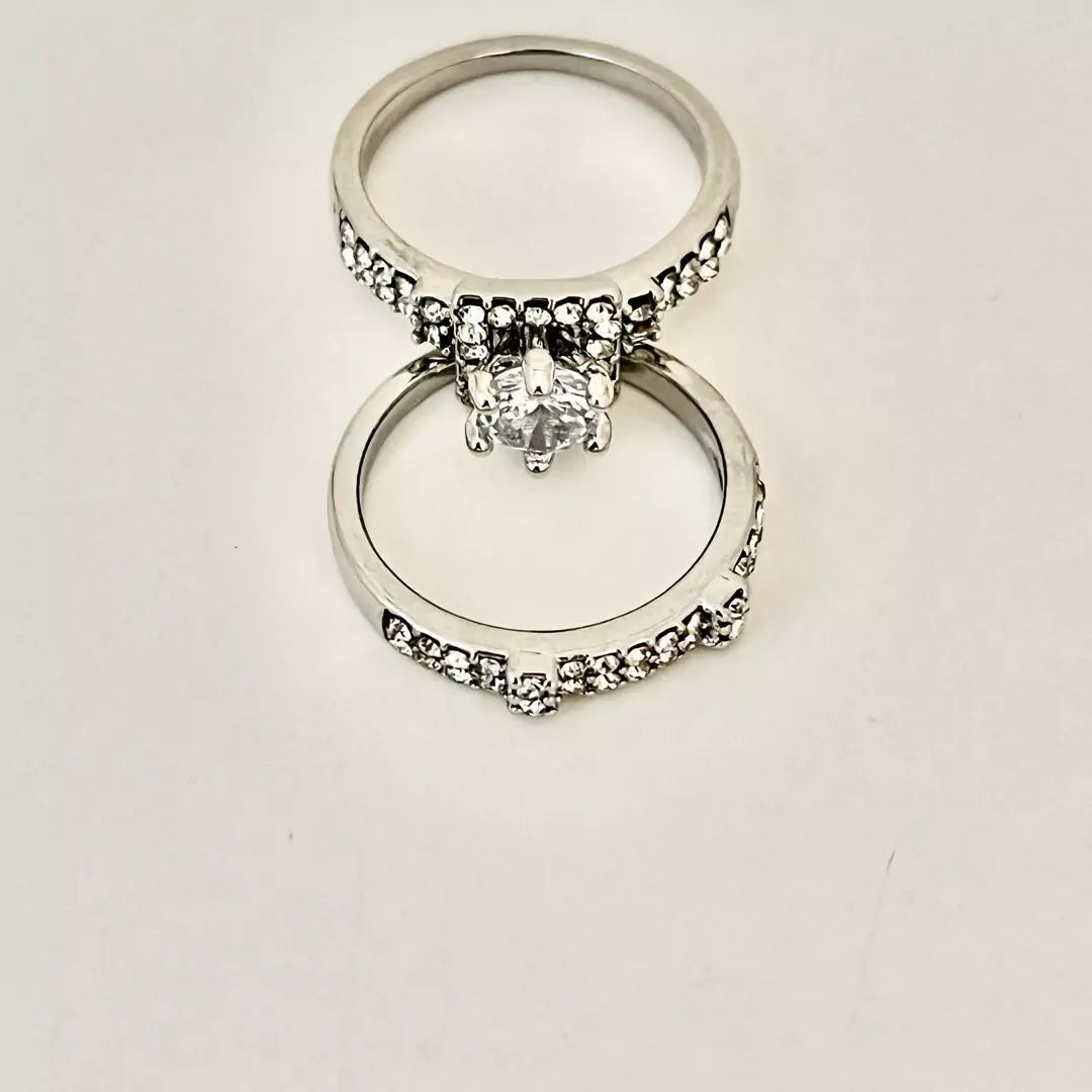 Vintage Elegant Rings, 2 Pieces/Set