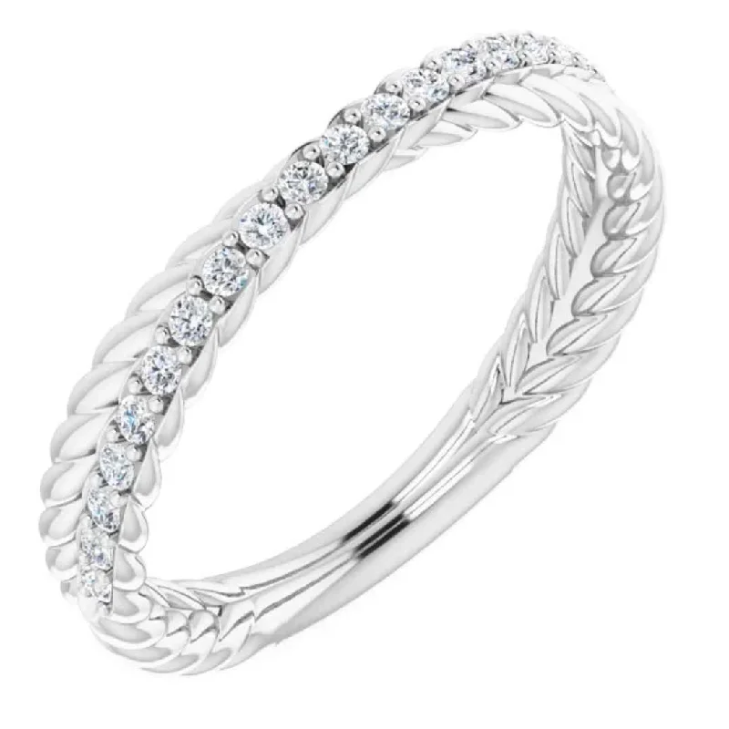 HELEN | Women's Twisted Wedding Ring | Diamond