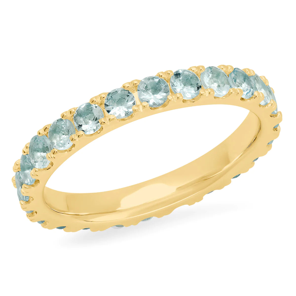 Large Diamond or Gemstone Eternity Band Ring