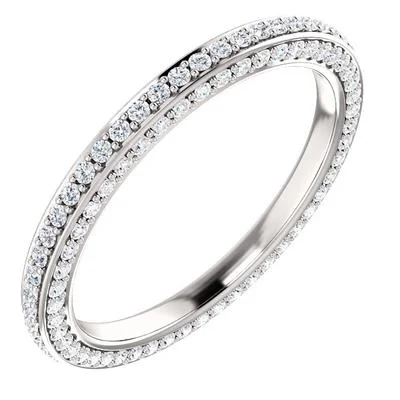 LILY | Eternity Band | 14k Gold with Diamonds