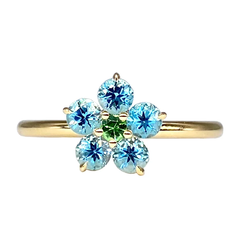 Medium Round Flower Stacking Ring