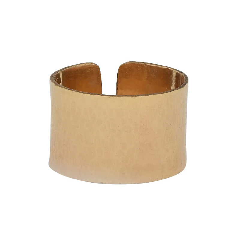 Hammered Cigar Band Ring