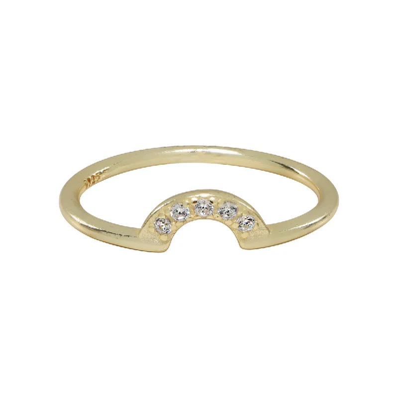 SALE - CZ Arc Ring