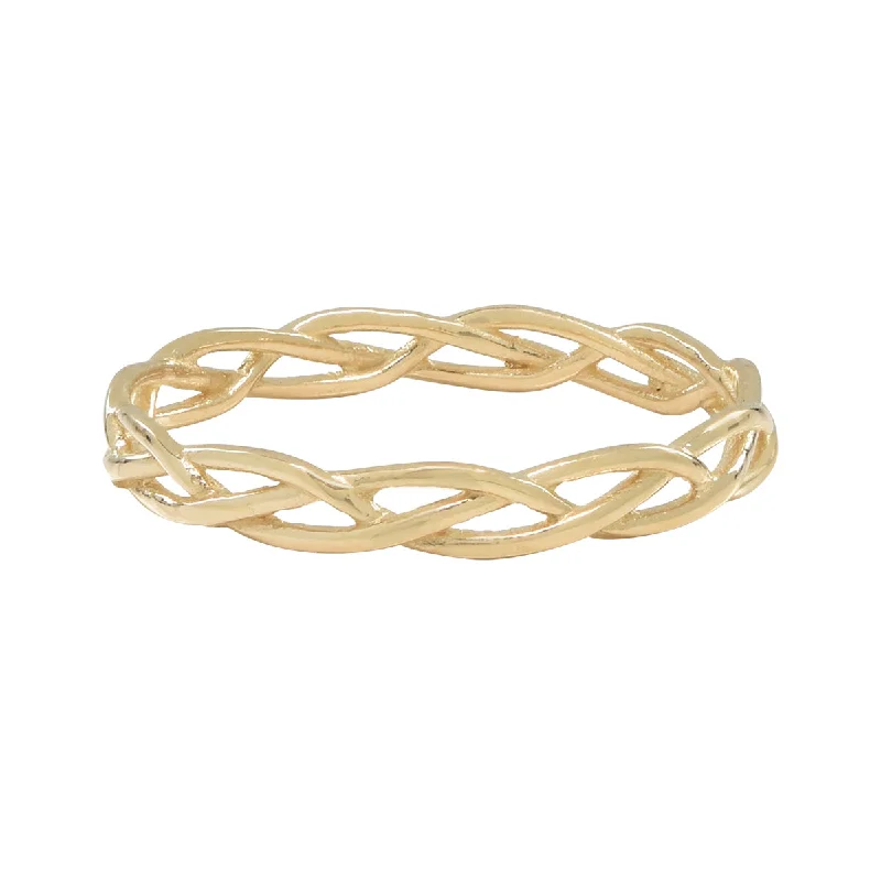 10k Solid Gold Twist Ring