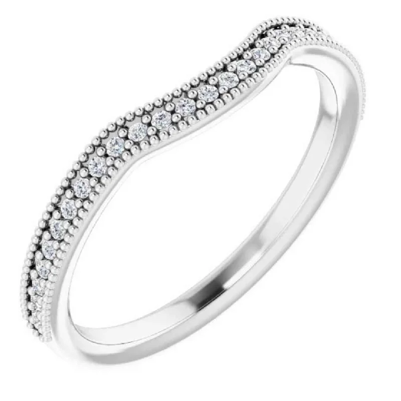 REESE | Women's Channel Set Diamond Wedding Ring | 14K White Gold