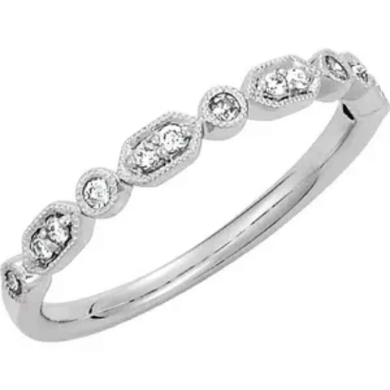 RITA | Women's Diamond Wedding Ring | Stacking Ring