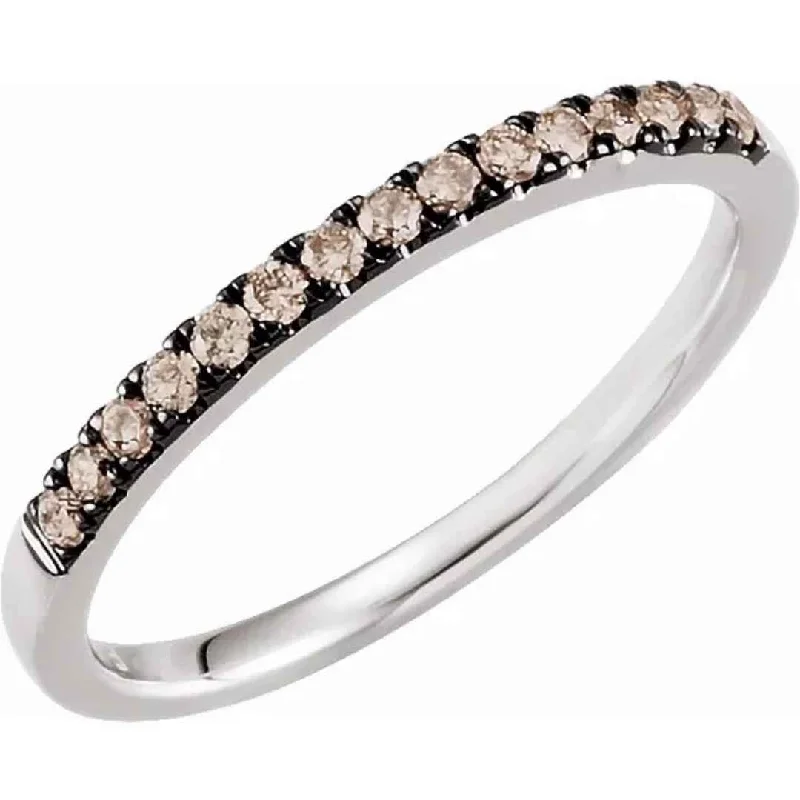 SADIE | Women's Wedding Ring | Brown Diamonds