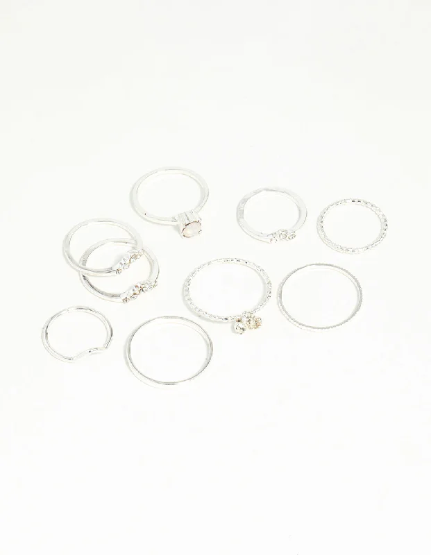 Silver Fine Moonstone Ring Pack