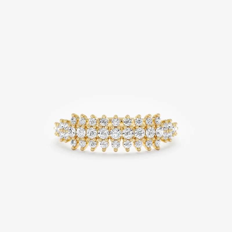 Unique Diamond Cluster Ring, Tiana