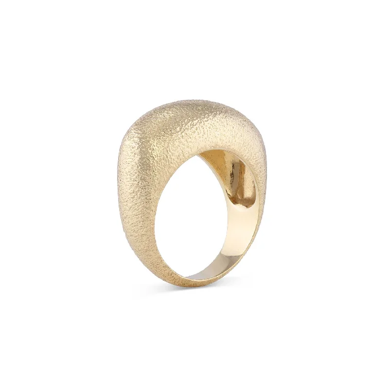 Valencia Luster Finish Gold Bombay Ring