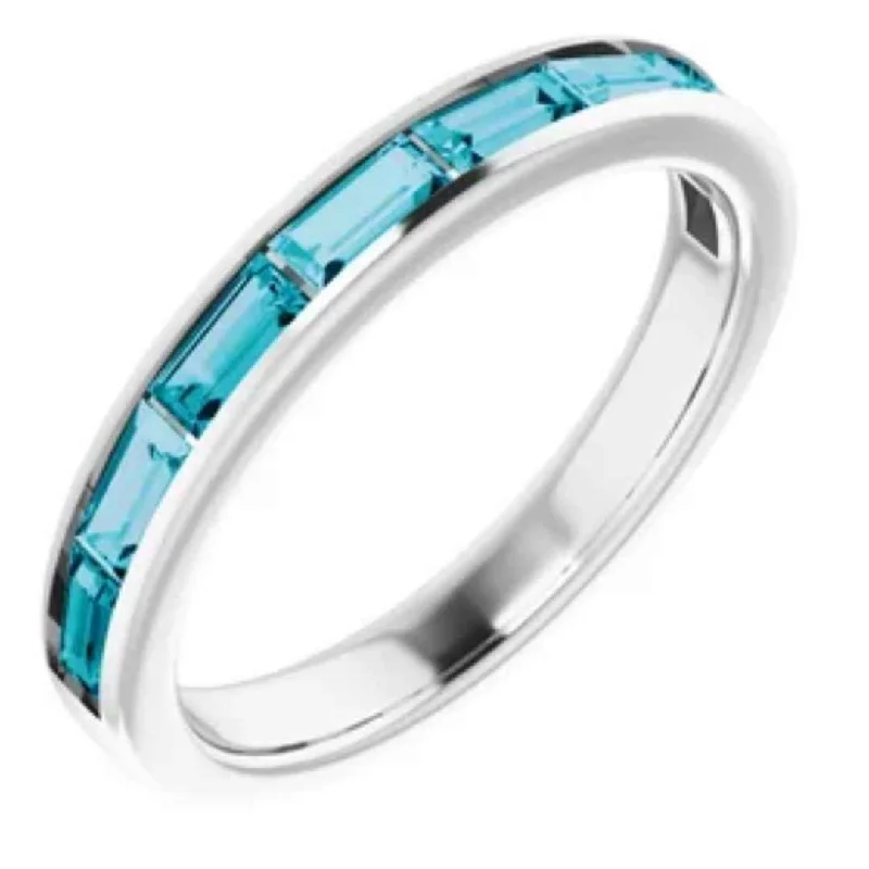 ZELDA | Women's Wedding Ring | London Blue Topaz | Aquamarine